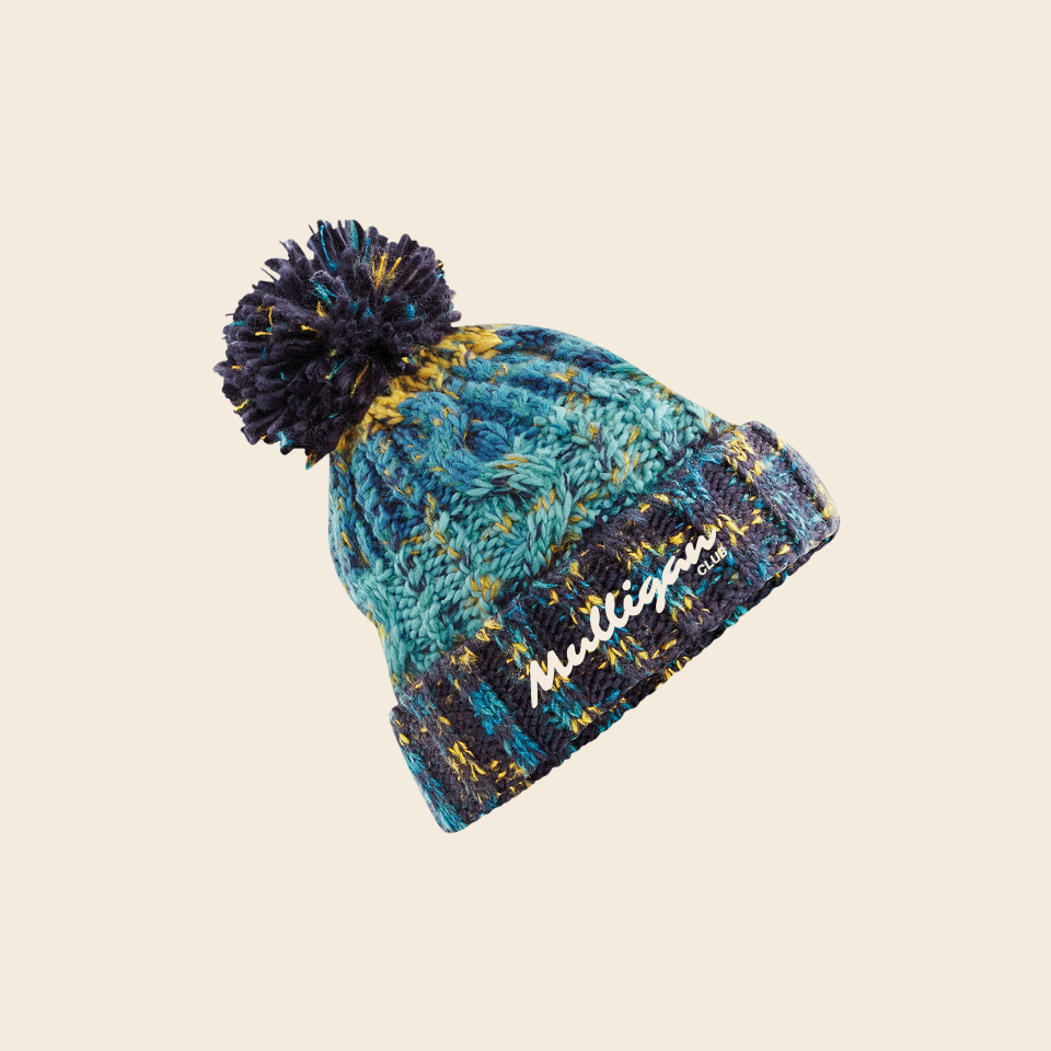 Signature Bobble Hat - Winter Blue